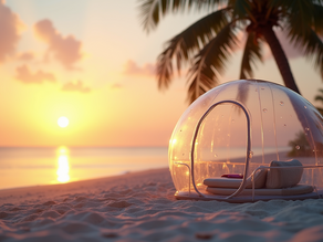 Romantische Nächte im Bubble Tent: Glamping unter Sternen auf den Malediven
