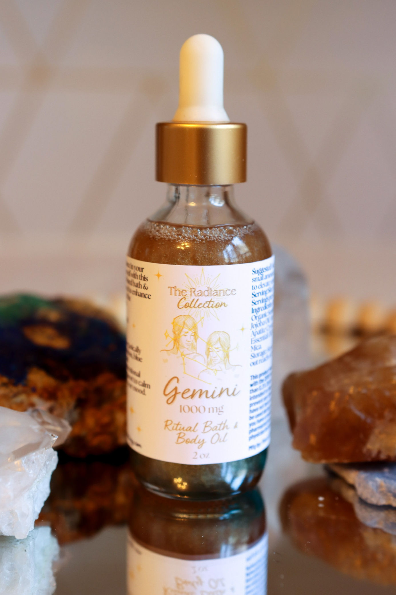 Gemini Crystal & CBD Body Oil