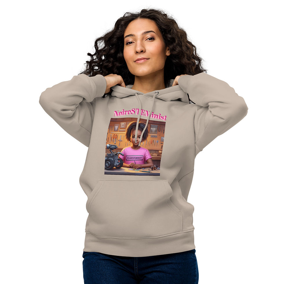 Thumbnail: NoireSTEMinist my robot looks good eco hoodie