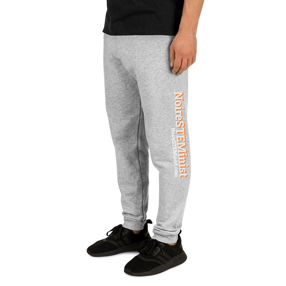 Thumbnail: Unisex Joggers - NoireSTEMinist Text on Leg