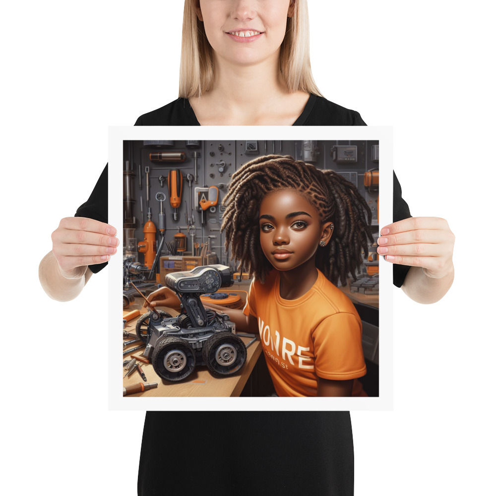 NoireSTEMinist in the Robotics Lab Poster