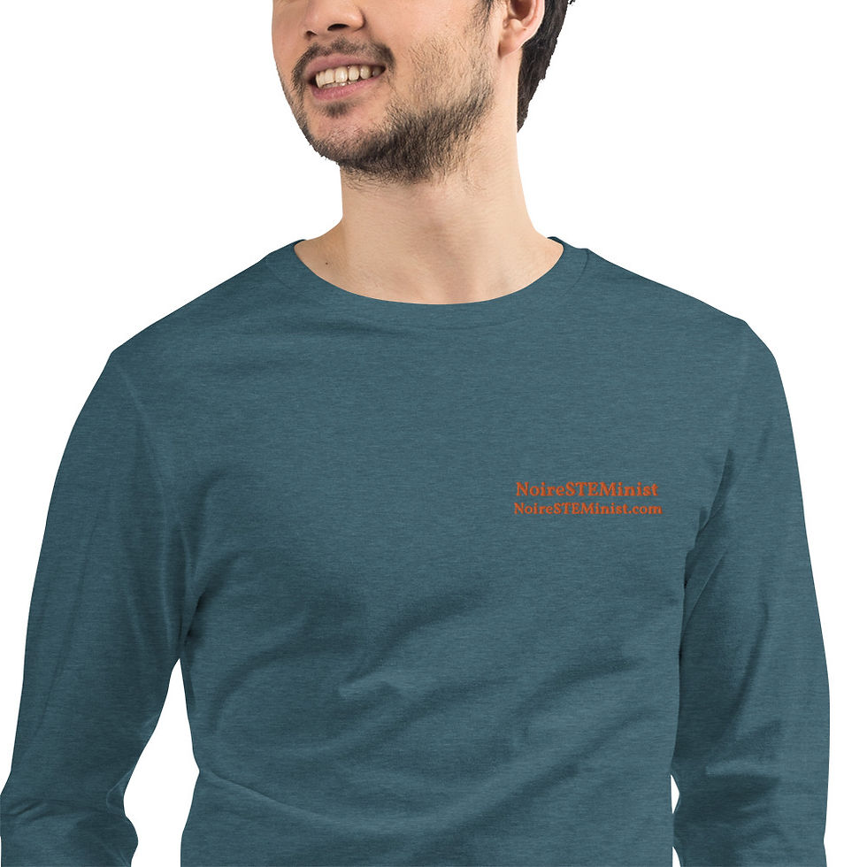 Thumbnail: Unisex Long Sleeve Tee - Orange Embroidery