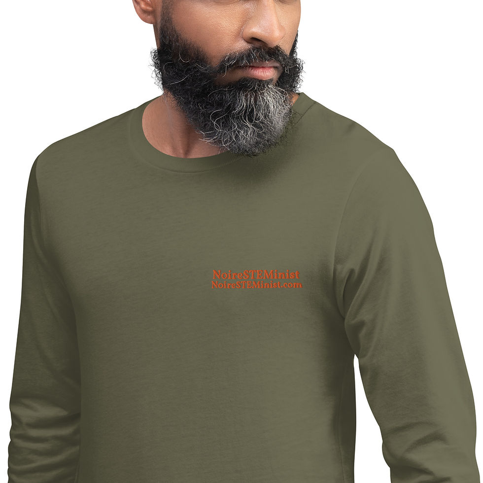 Thumbnail: Unisex Long Sleeve Tee - Orange Embroidery