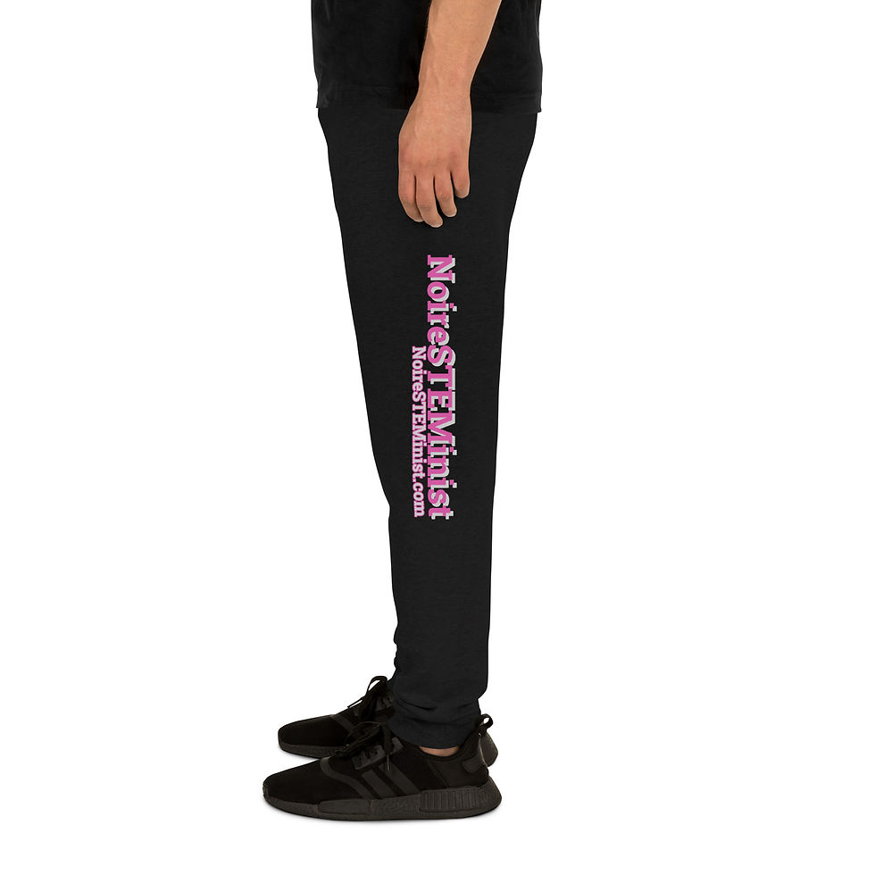 Thumbnail: Unisex Joggers - NoireSTEMinist text on leg