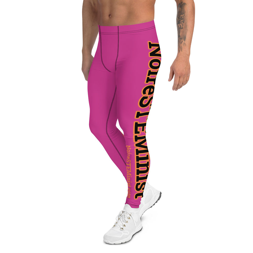 Thumbnail: Men's Leggings - Pink text on leg