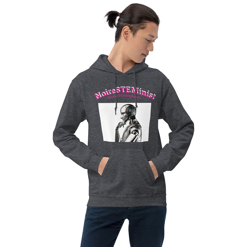 Thumbnail: Unisex Hoodie-Pink/Gray Text