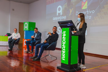 Firma del convenio AREANDINA - Deportivo Pereira