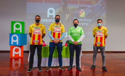 Firma del convenio AREANDINA - Deportivo Pereira