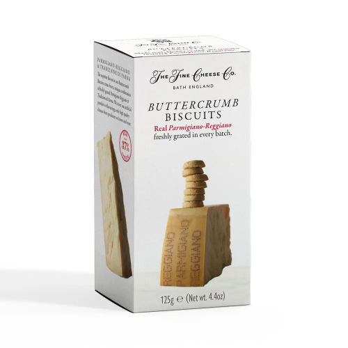 Fine Cheese Co. Buttercrumb Biscuits Real Pamigiano-Reggiano available from Shelford Delicatessen Cambridge UK