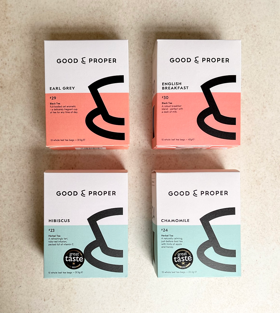 Thumbnail: Good + Proper Earl Grey Tea Bags available at Shelford Delicatessen Cambridge UK