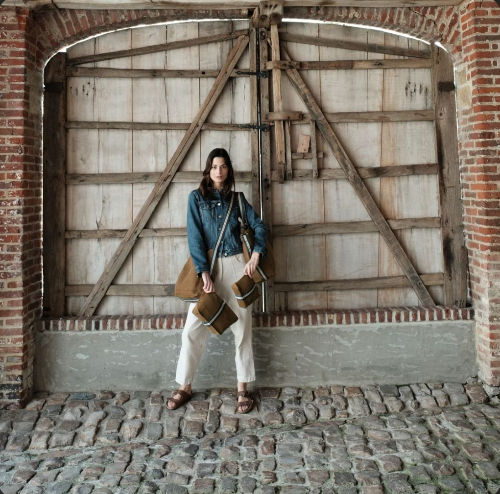 Thumbnail: LIBECO 100% Linen Miles Cross Body Bag available from Iris Lifestyle Cambridge UK