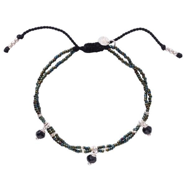Thumbnail: A Beautiful Story Honor Bracelet in Black Onyx + Silver available from Iris Lifestyle Cambridge UK