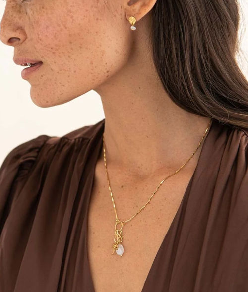 Thumbnail: A Beautiful Story Connection Gold Plated Necklace available from Iris Lifestyle Cambridge UK as part of the Mix n Match Range