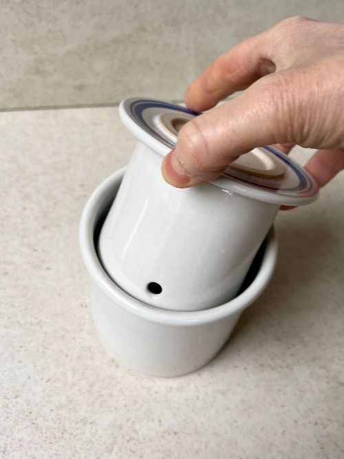 Thumbnail: Cleiog handmade ceramic French style Butter Keeper available from Iris Lifestyle Cambridge UK