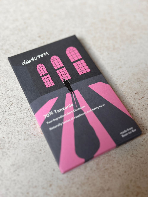 Darkroom 70% Tanzania Kokoa Kamili 50g Chocolate Bar available from Shelford Delicatessen Cambridge UK