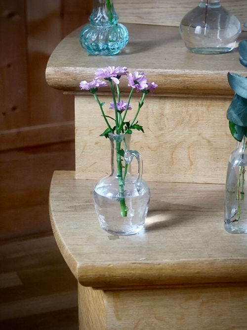 Thumbnail: La Soufflerie mouthblown 100% recycled glass Amphor in Transparent available from Iris Lifestyle Cambridge UK