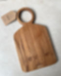 Thumbnail: Made from Waste Reclaimed Teak Fem Chopping + Serving Board  in small available from  Iris Lifestyle Cambridge UK