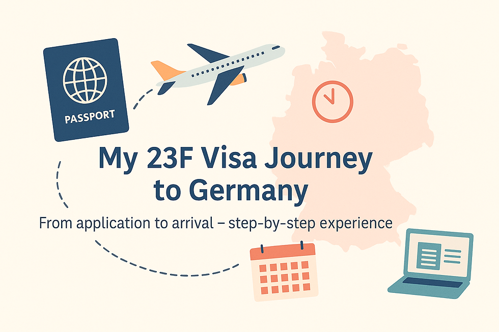 My Germany 23F Visa Application Process