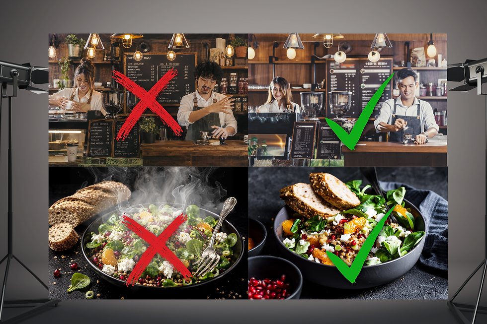 bad ai images versus real photography
