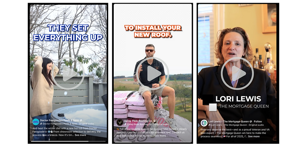 clips of reels on social media