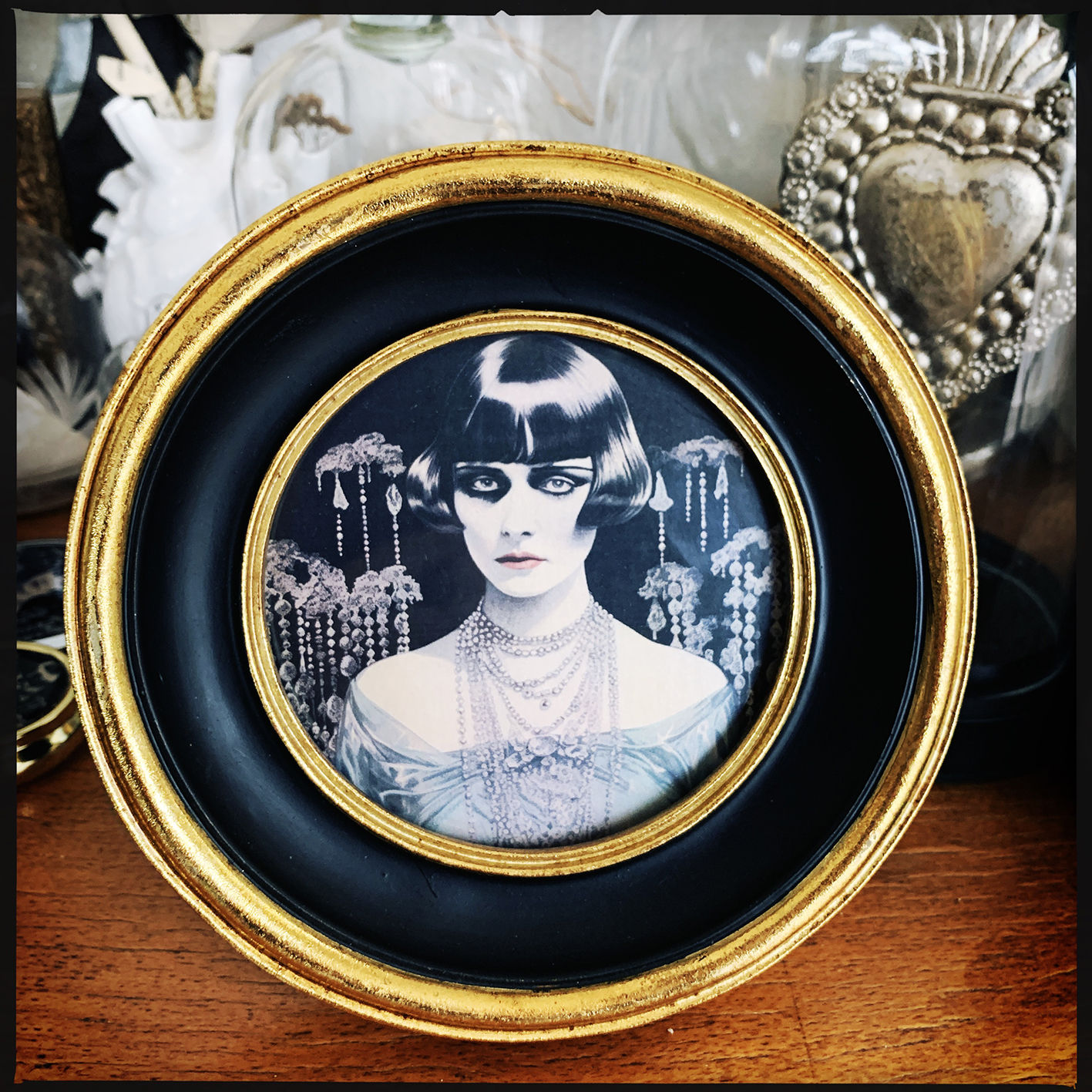 "December" with Black & Gold frame