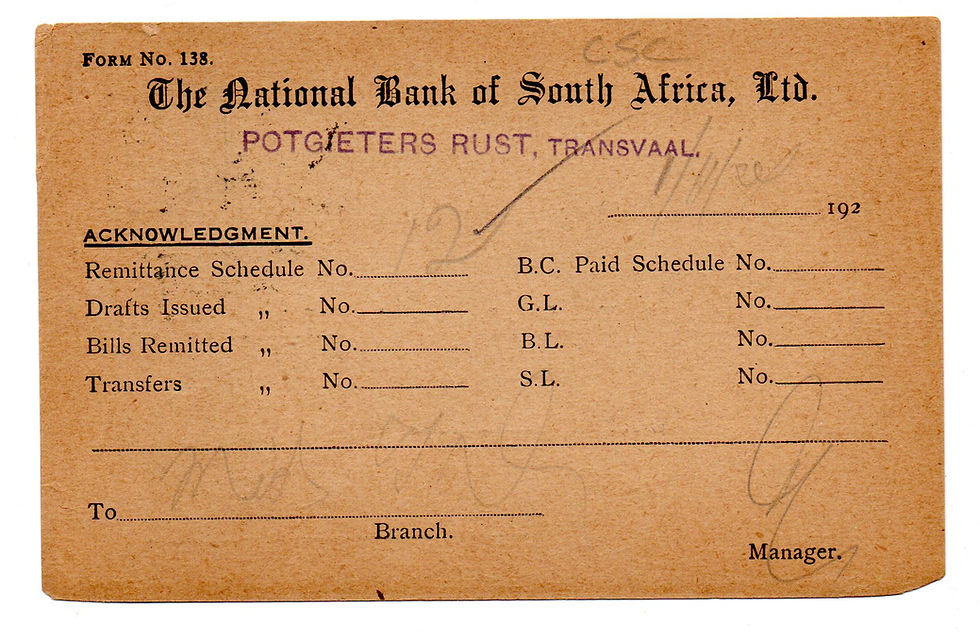 Thumbnail: Lot of 3 x 1924 1/2d KH on National Bank of SA Preprinted "Post cards"