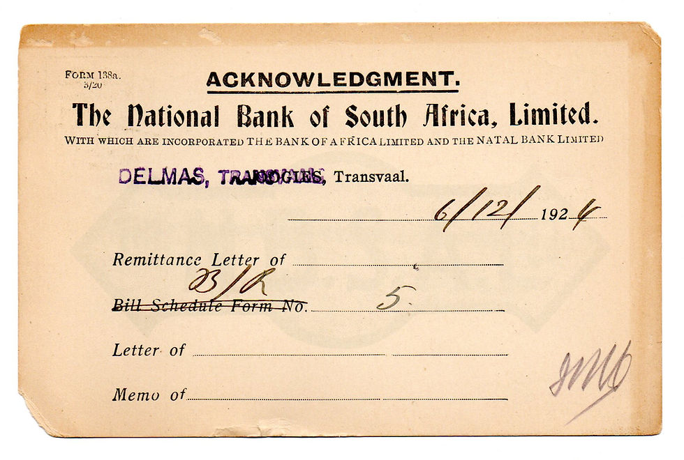 Thumbnail: Lot of 3 x 1924 1/2d KH on National Bank of SA Preprinted "Post cards"