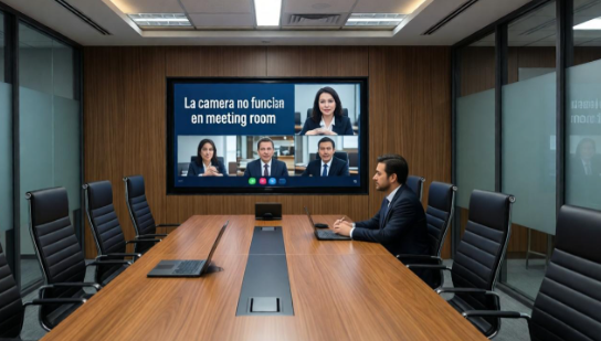 cámara no funciona en meeting room