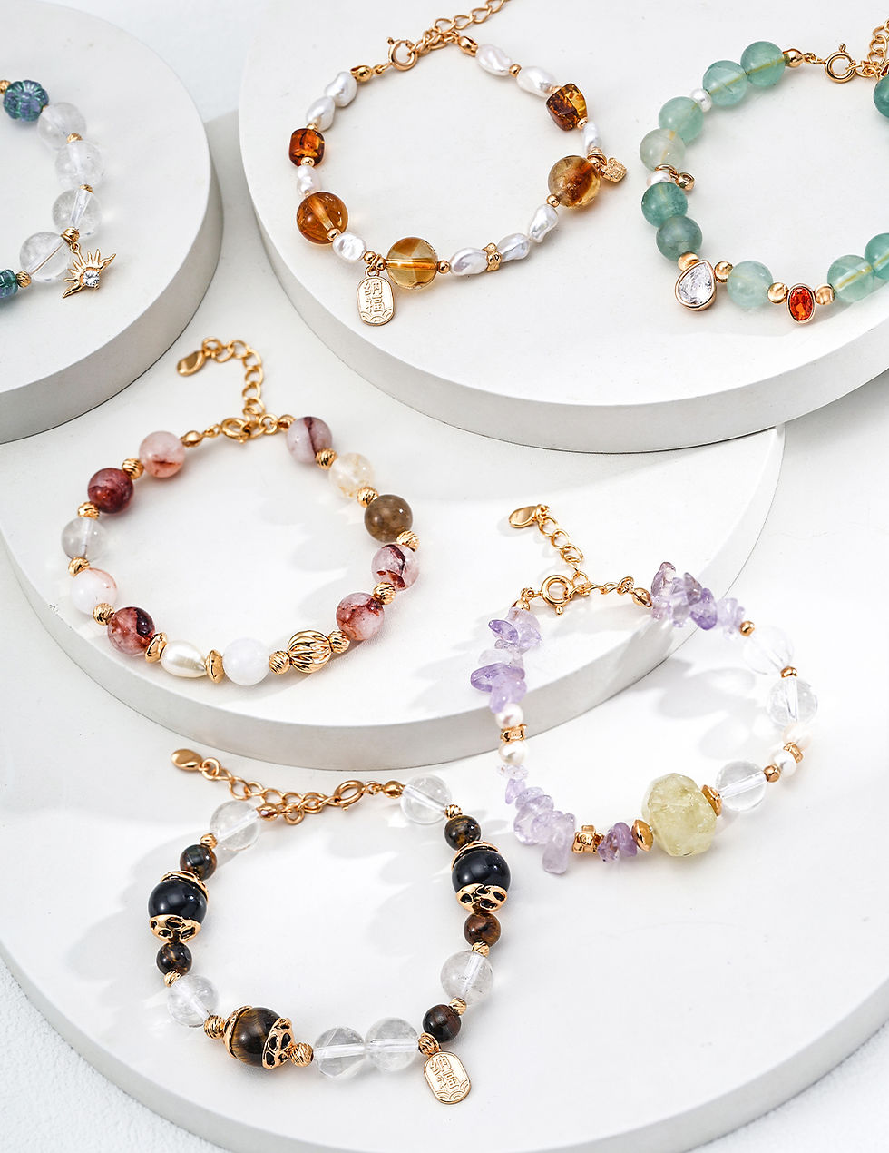 Thumbnail: Natural Yellow Hematoid Quartz Bracelet : Abundance, Joy & Positive Energy