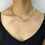 Thumbnail: Dainty Necklace with 18k gold 