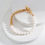 Thumbnail: Elegant Freshwater pearl bracelet with 18k gold bracelet