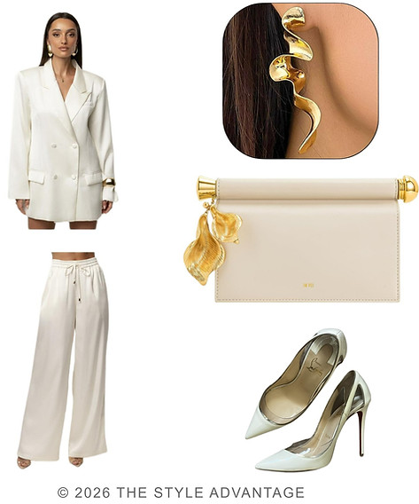 professional styling lookbook for women featuring polished outfit combinations