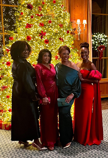 Tamara Abney with clients showcasing polished professional style looks