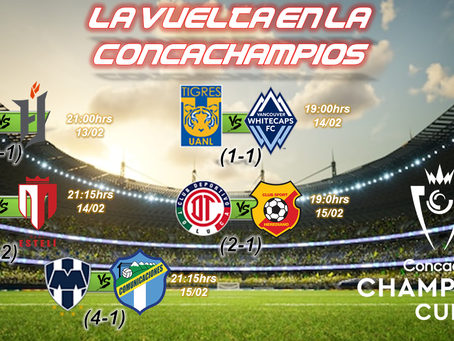 Se vienen los partidos de vuelta de la Concachampions