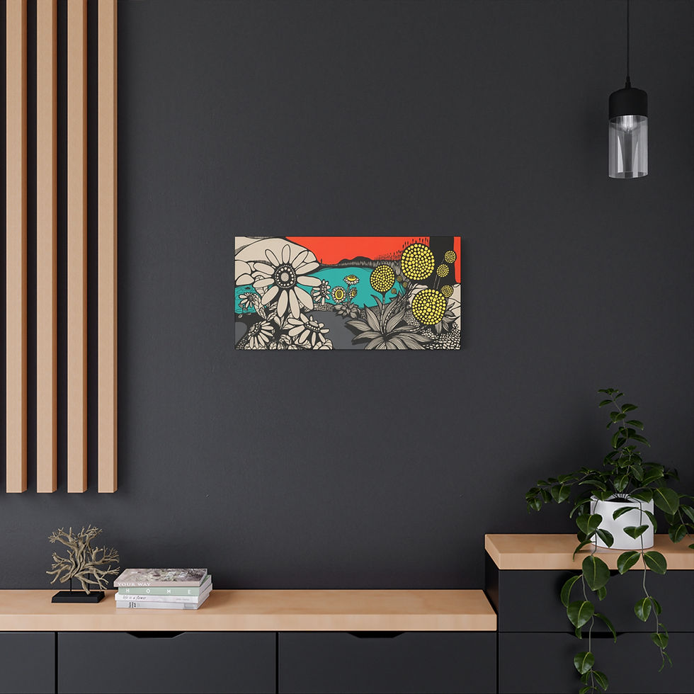 Thumbnail: Sunsets at Edwardes Lake -  Canvas Print