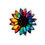 Thumbnail: Rainbow Sunflower Indoor Vinyl Sticker