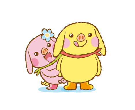 ブタゾウとハナコ.gif