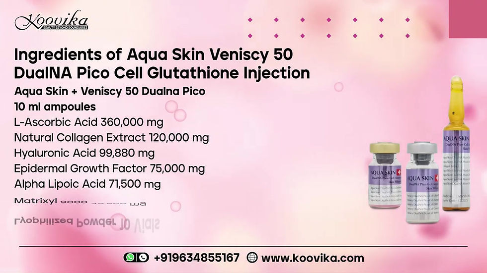 Thumbnail: Aqua Skin Veniscy 50 DualNA Pico Cell Glutathione Injection