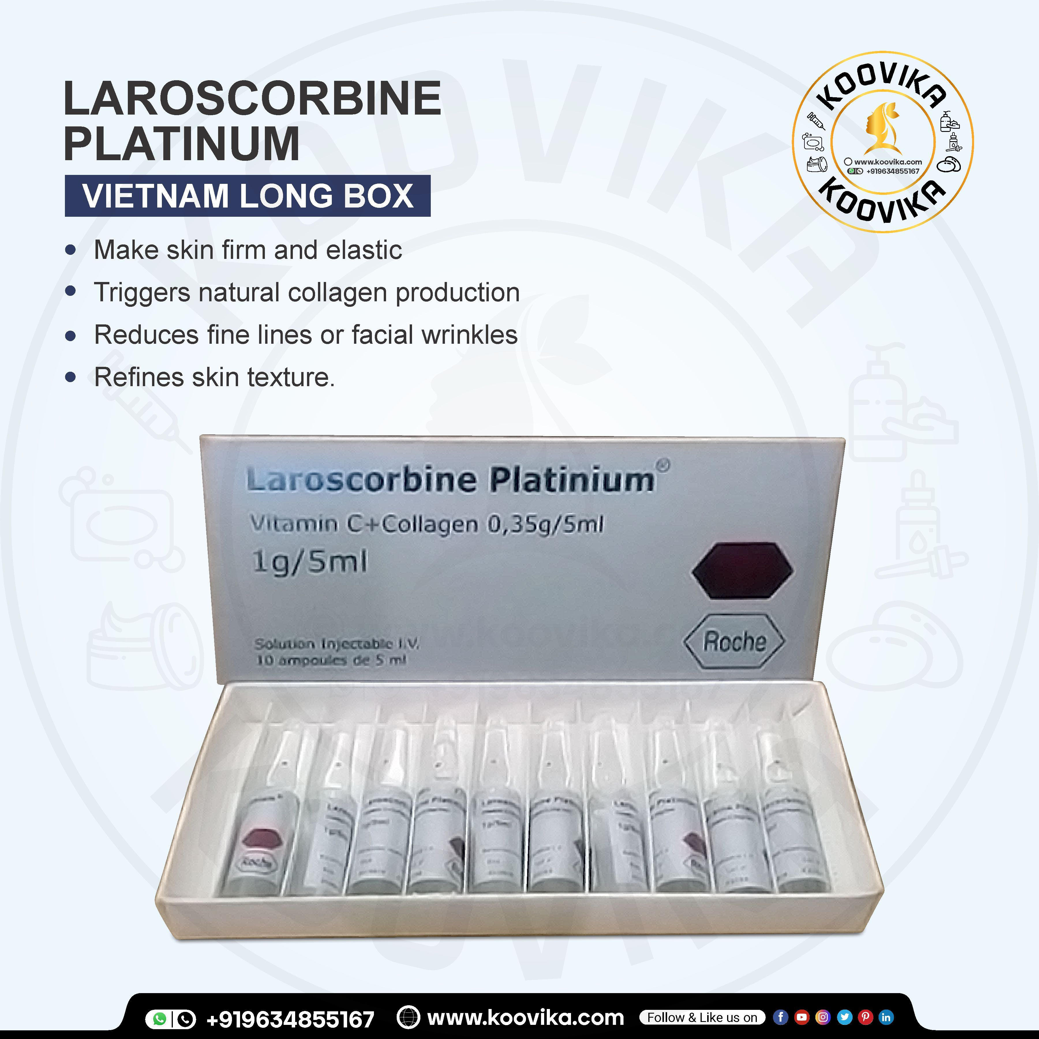 LAROSCORBINE PLATINUM VITAMIN C AND COLLAGEN INJECTION