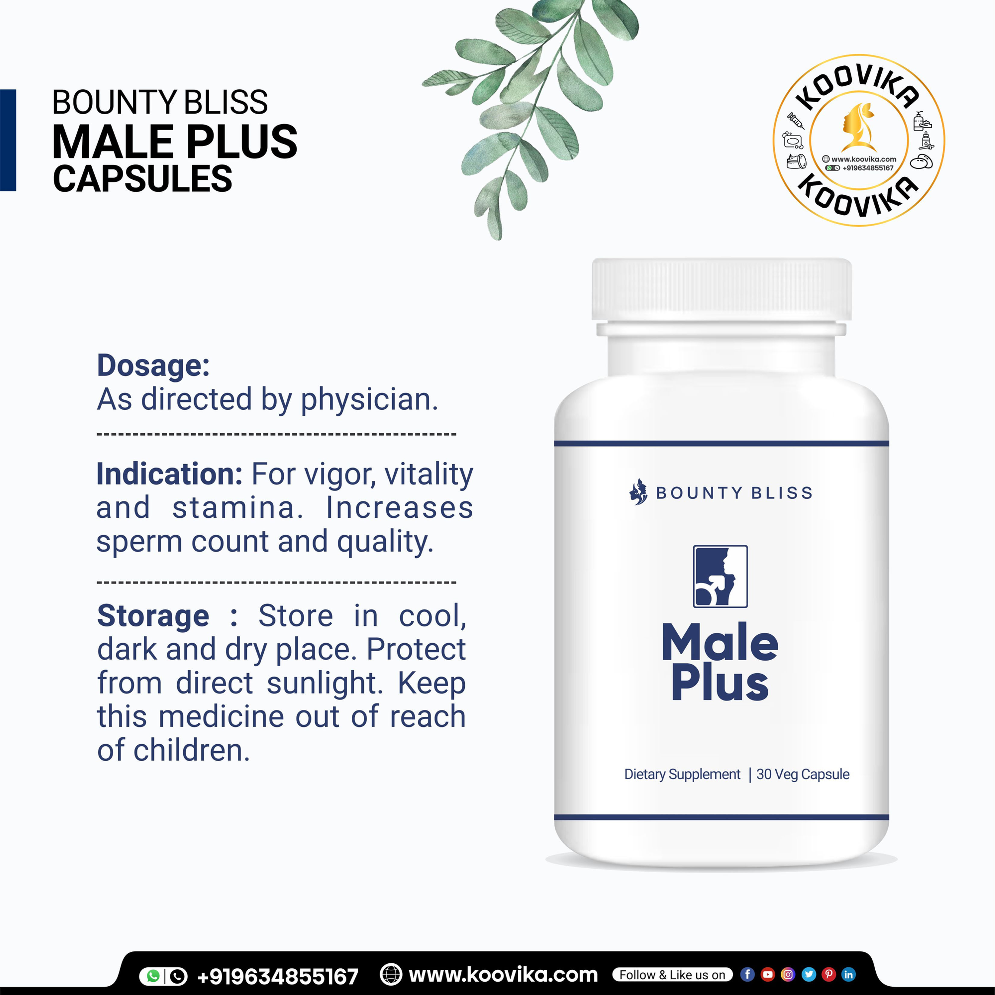 Bounty Bliss Male Plus Capsule 30 Capsules