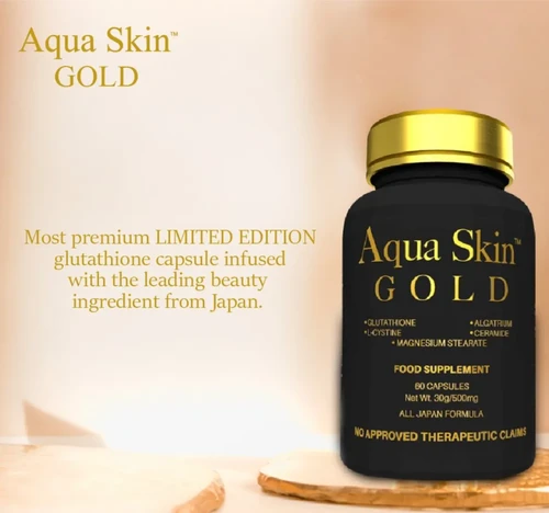 glutathione ช่วย อะไร Aqua Skin Gold 60 Caps