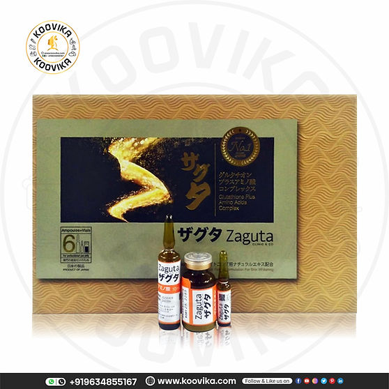 zaguta glutathione Zaguta Glutathione plus amino acid complex injection main image 1