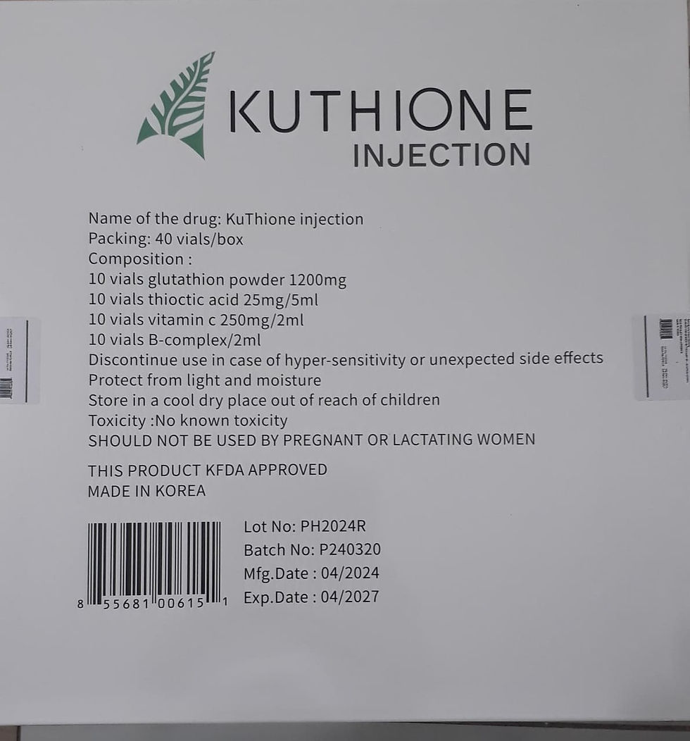 KUTHIONE Glutathione Reduced Injections