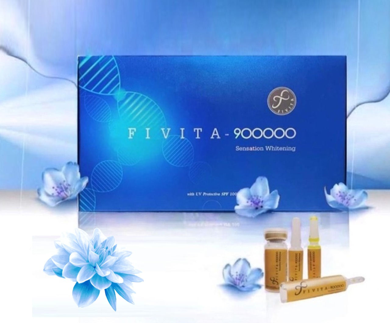 Fivita 900000 sensation glutathione whitening injection