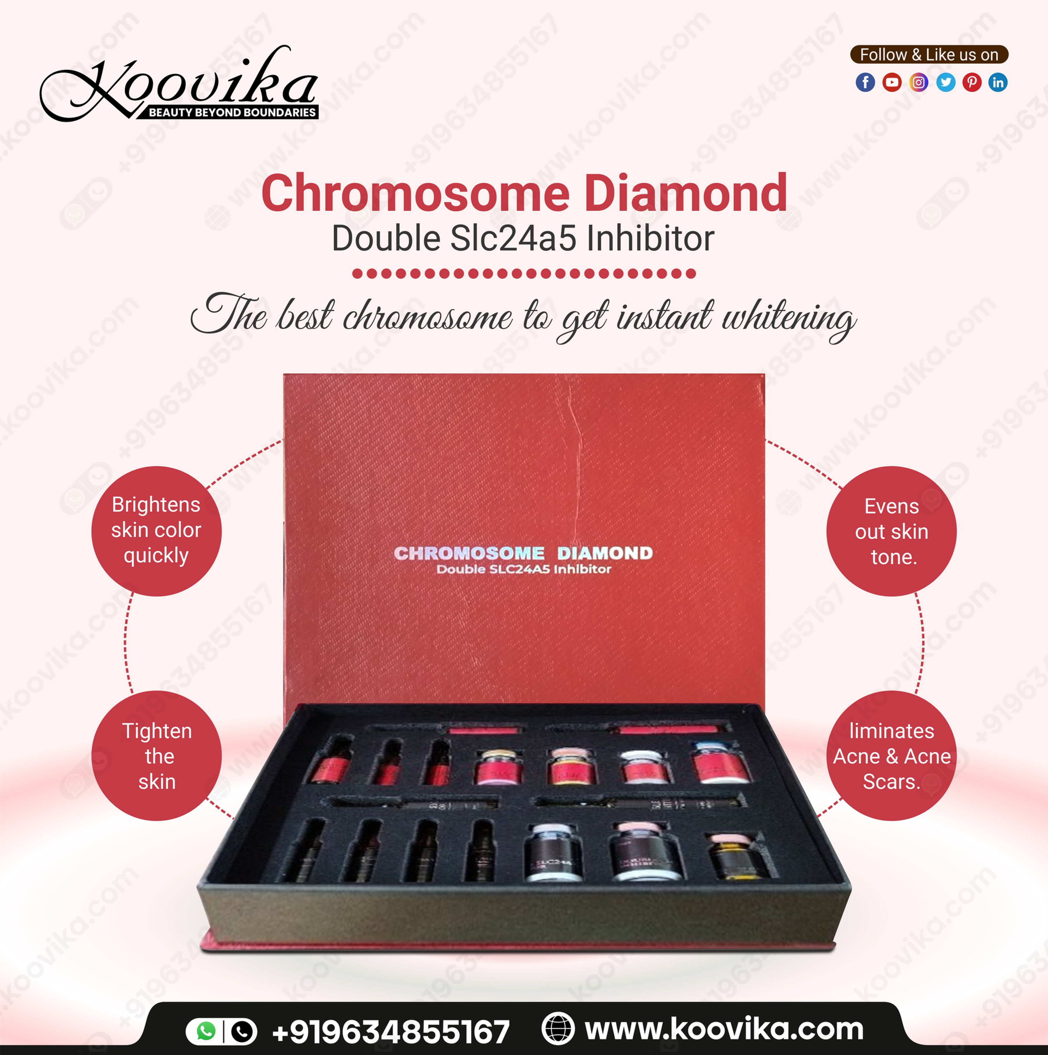 DOUBLE DIAMOND CHROMOSOME SLC24A5 SKIN WHITENING INJECTION