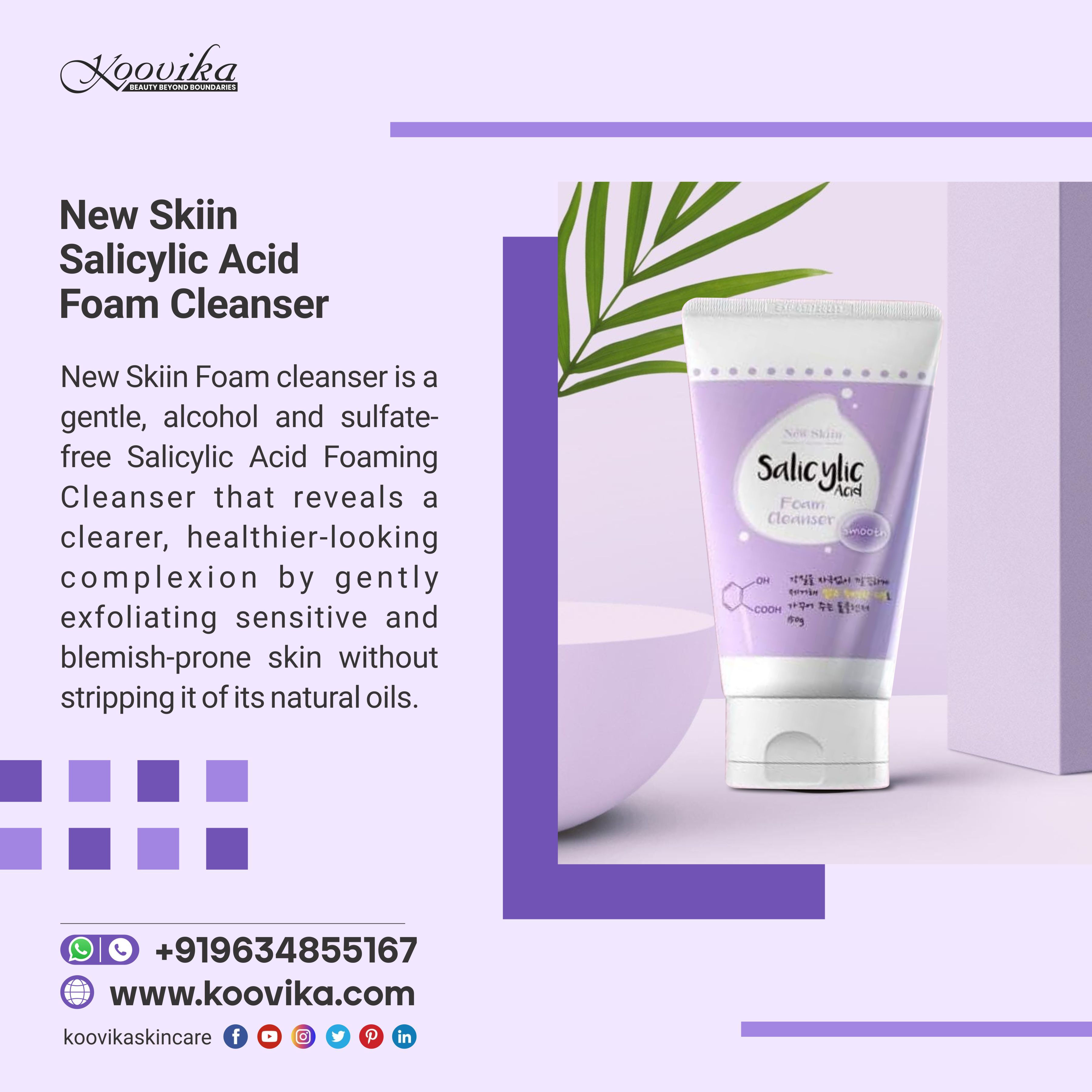 New Skiin Salicylic Acid Foam Cleanser