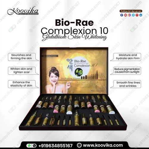 bio rae glutathione Complexion 12 Skin Whitening Injections - Recommended For: Adults - Recommended For: Adults at 18000.00 INR at Best Price in Bengaluru Bio Rae Complexion 10 Glutathione