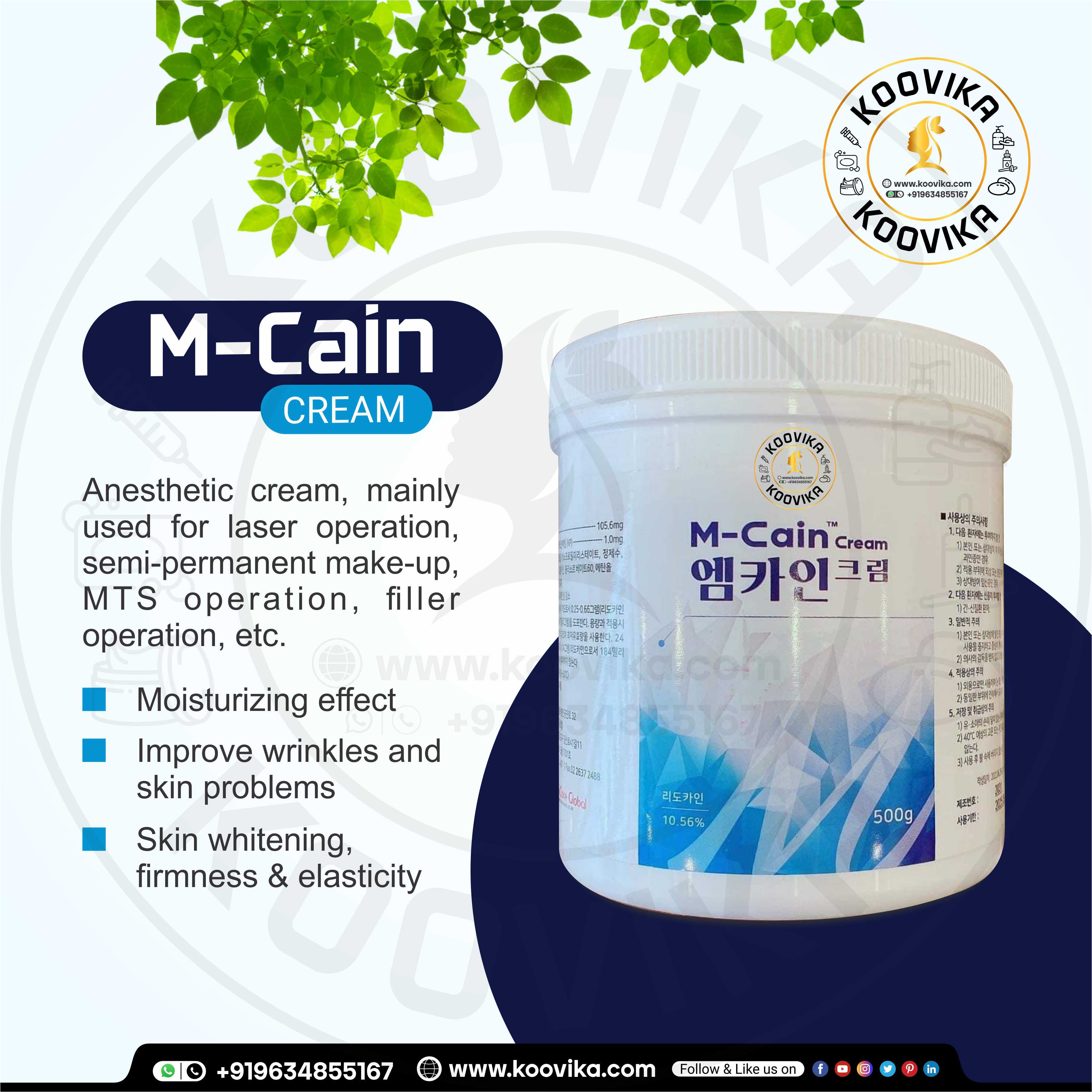 M-caine Anesthesia