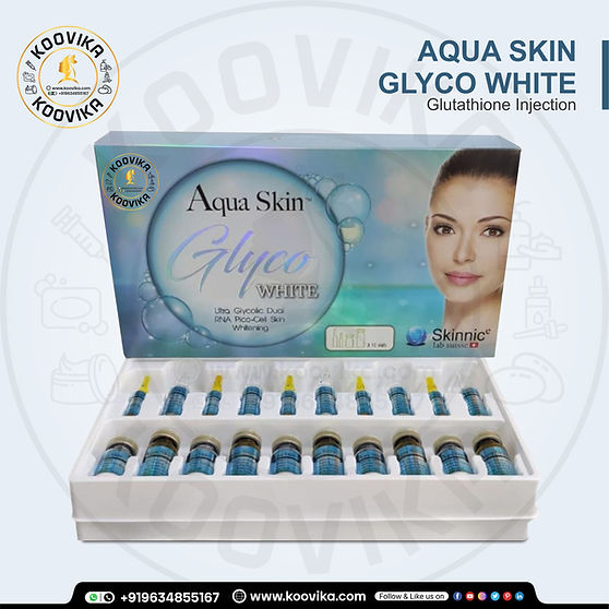 aqua glutathione injection Aqua Skin Glyco White Skin Whitening Injection