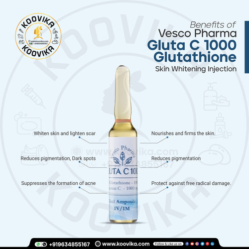 vesco pharma glutathione Vesco Pharma Gluta C 1000 Glutathione Skin Whitening Injection